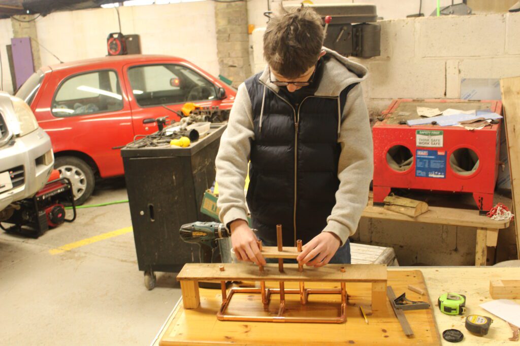 Creative Construction 4 completing the jig before soldering